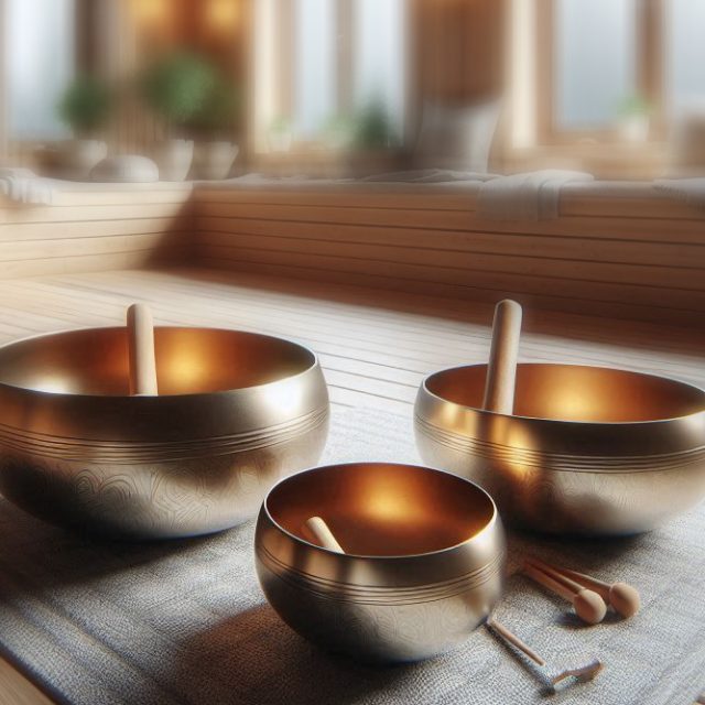 "Klang Zeit" in der Sauna.