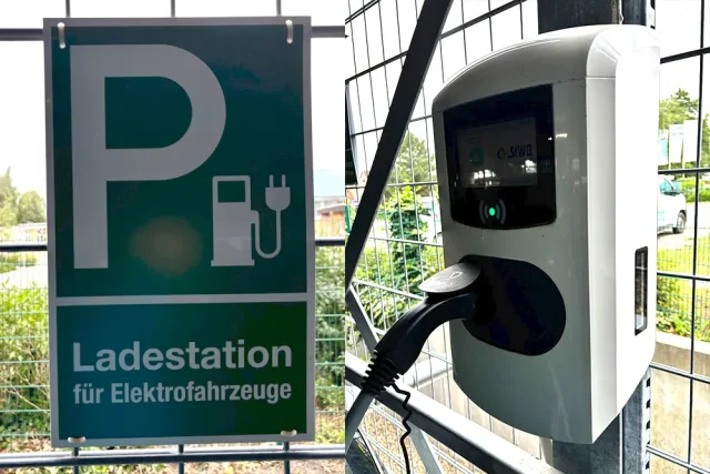 E-Ladesäule im Parkhaus des Marienbades